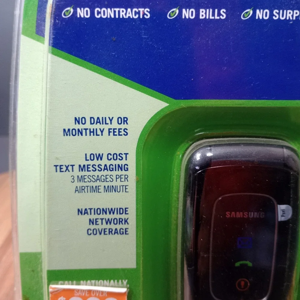 Samsung T155G Black Tracfone‎ Wireless Flip Phone Burner OBSOLETE NOVELTY PROP